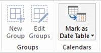 Power BI Date Table selector